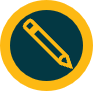 Circle with a pen inside it
