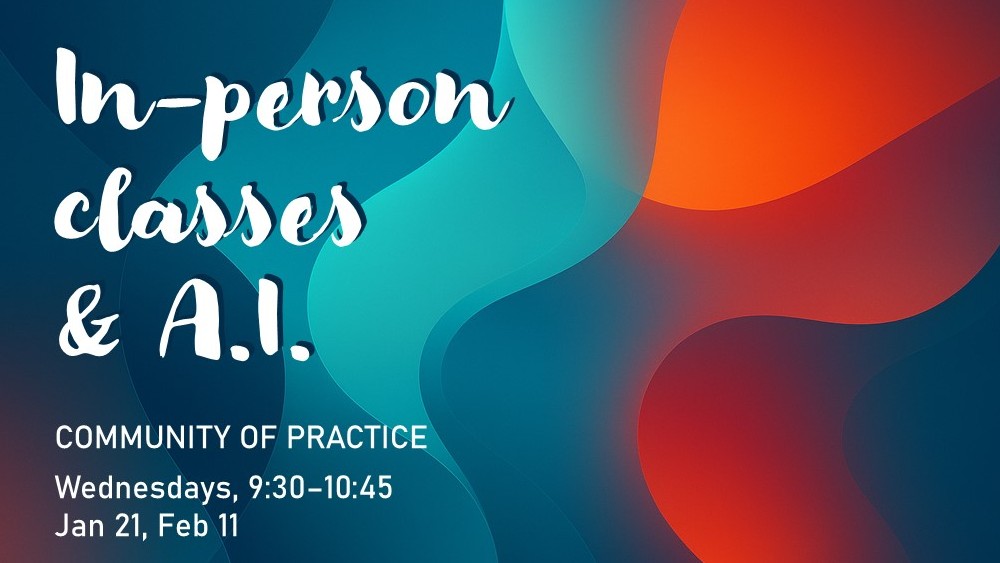 Swirling abstract image in teal and cinnabar