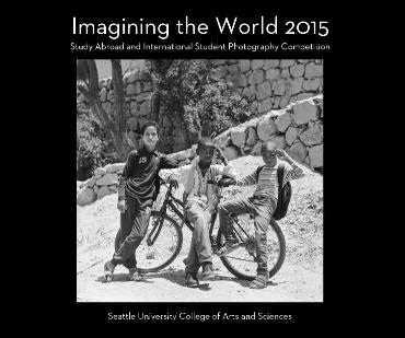 Book cover with photo of three boys with bicycle
