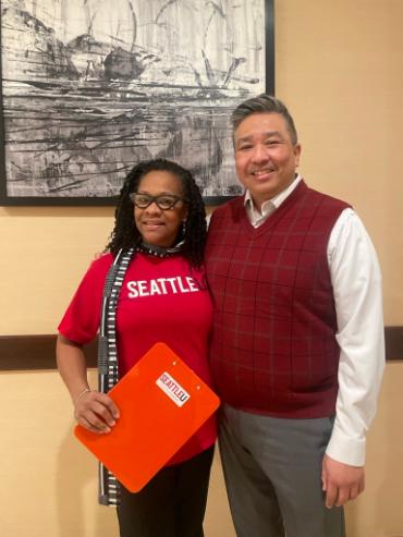 Dean de Castro with Shana Charles