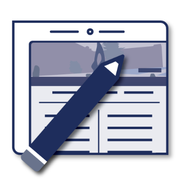 Banner design icon