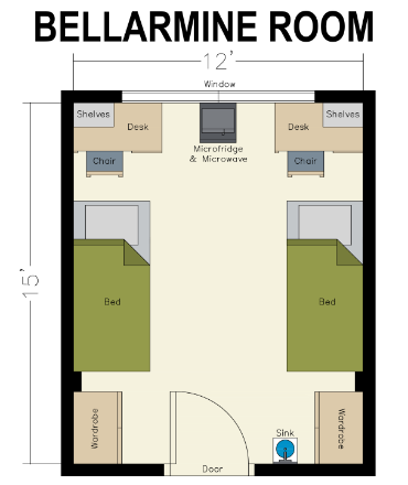 Bellarmine room layout