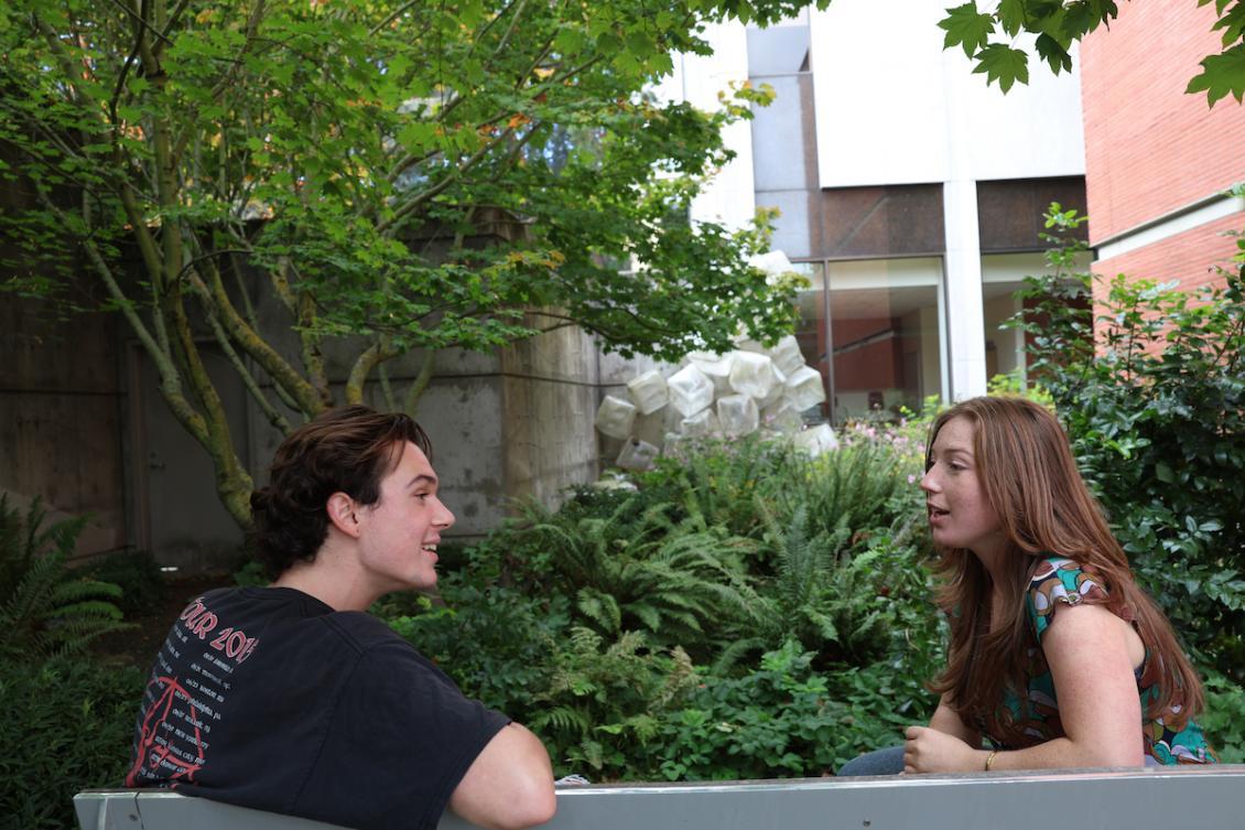 Fall classes students outside albers.jpeg