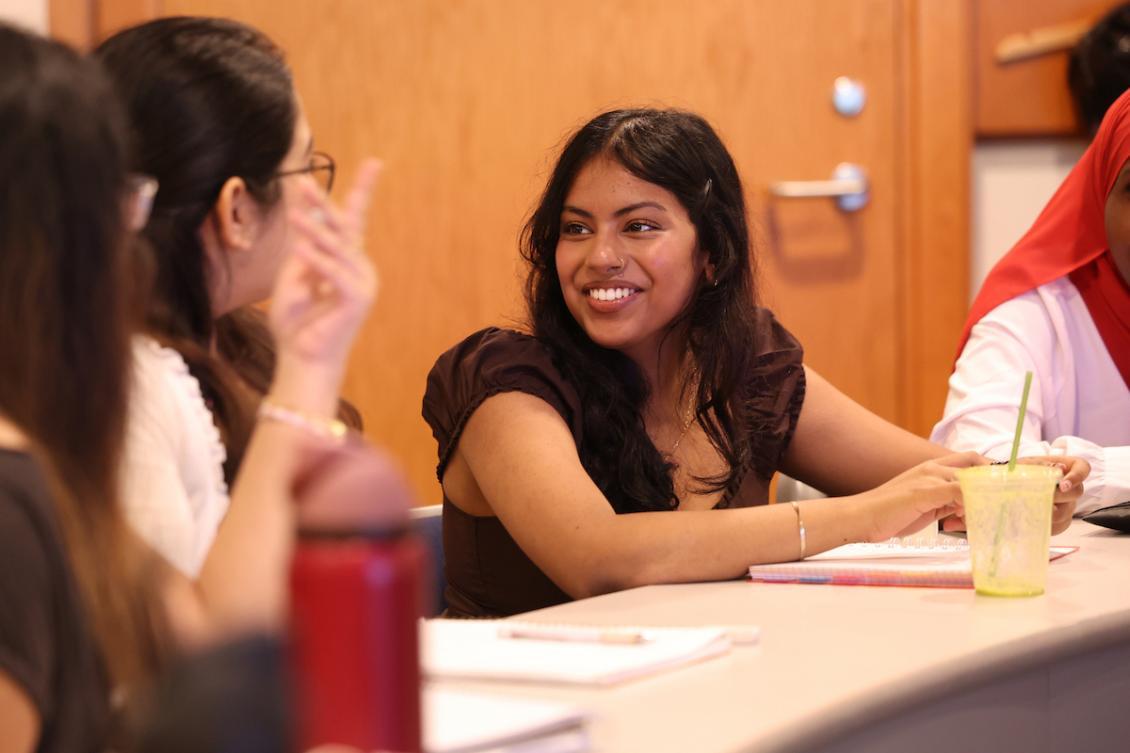 Fall first day smiling students in class.jpeg