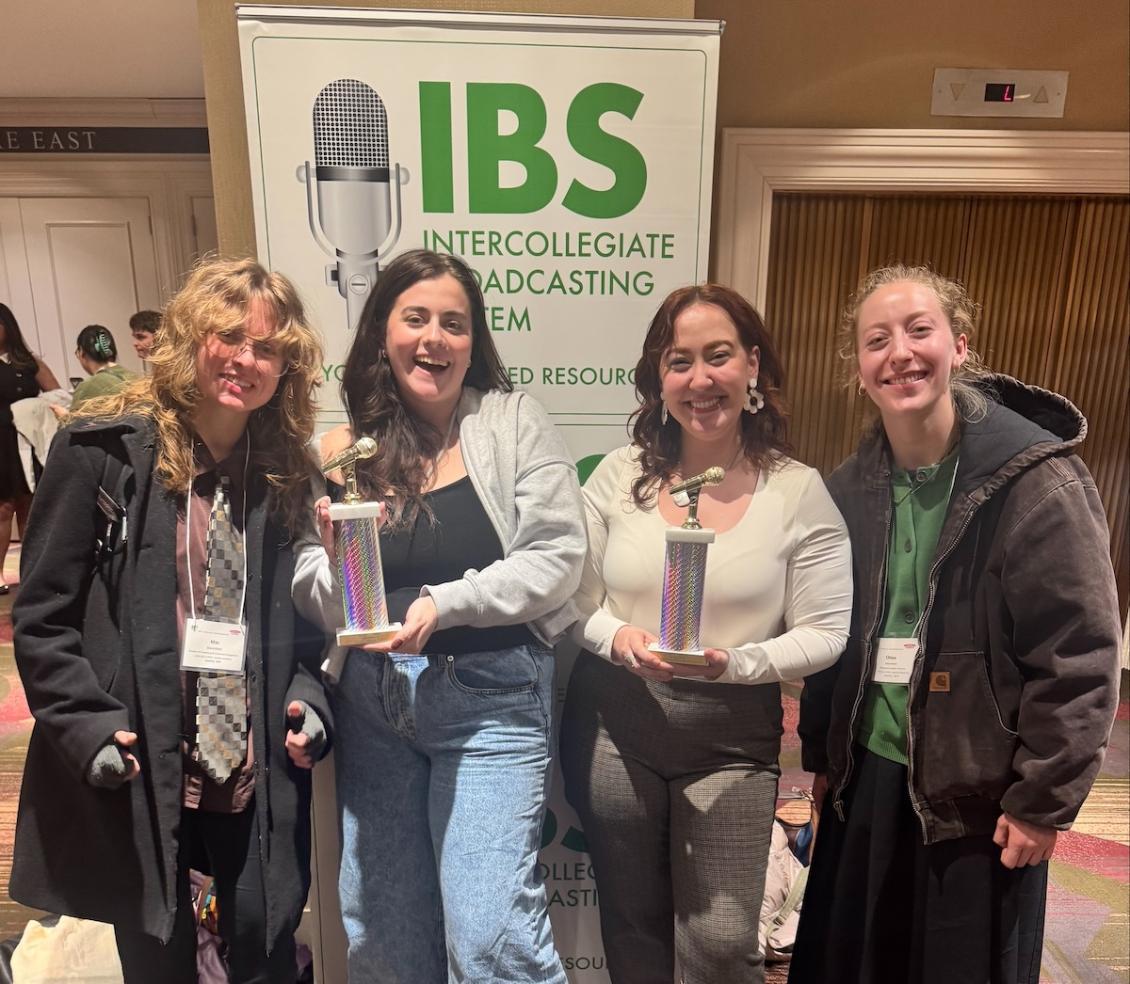KXSU team members accept awards in NYC