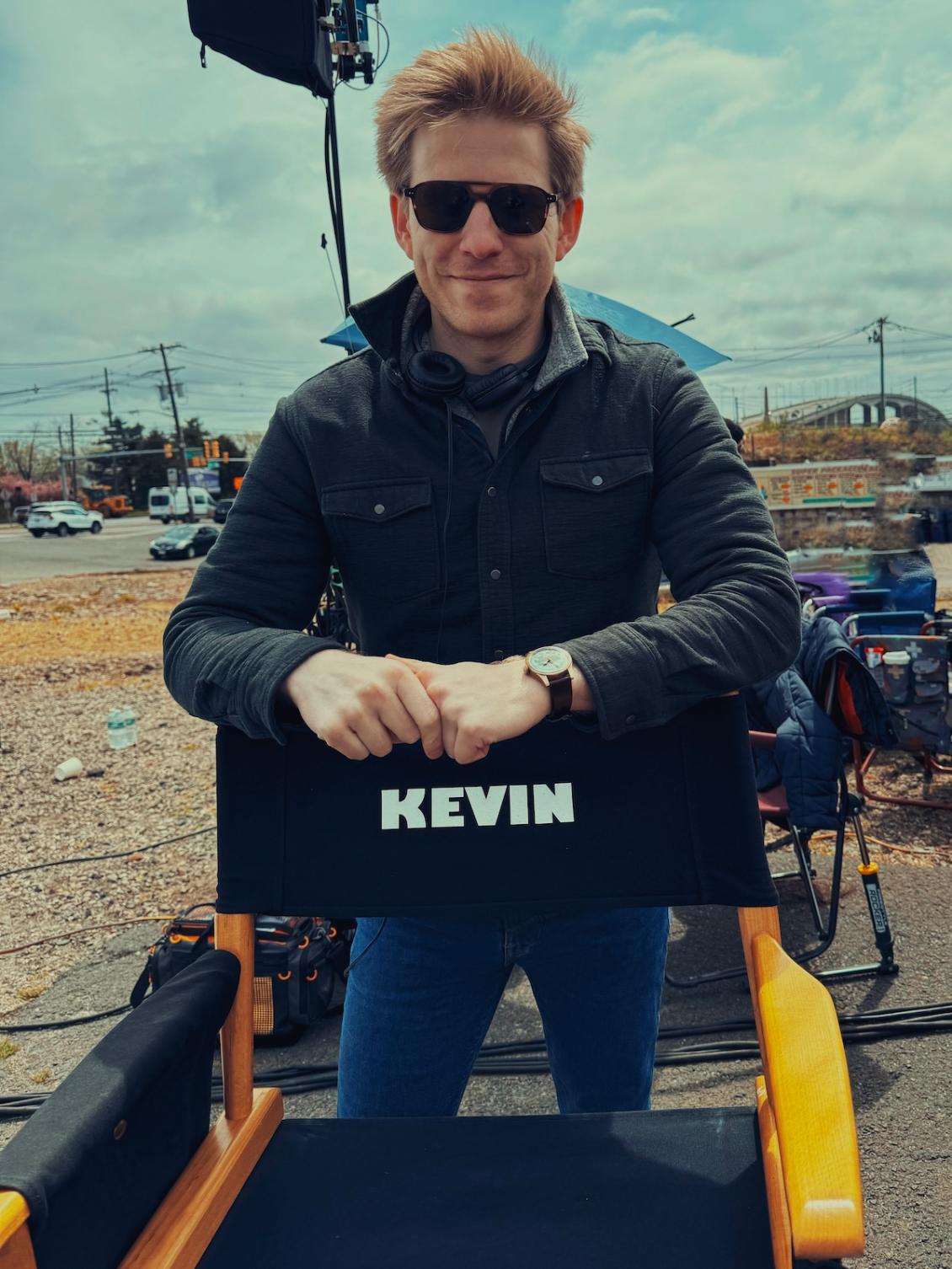 Kevin Eggers in director chair