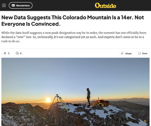 Outside mag Eric Gilbertson social