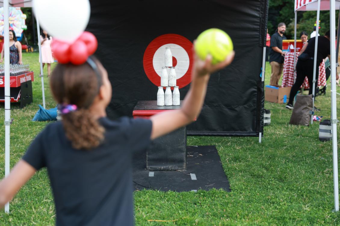 Feast Fest bottle throwing