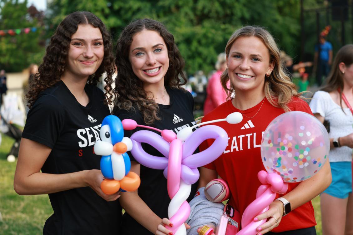 Feast Fest girls with balloon animals