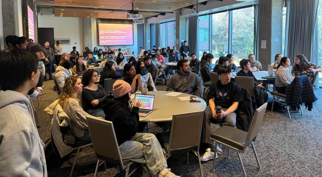 Hackathon event table shot