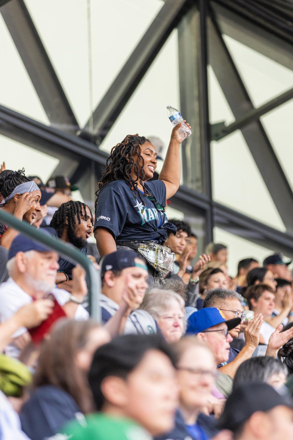 Fans in stands mariners