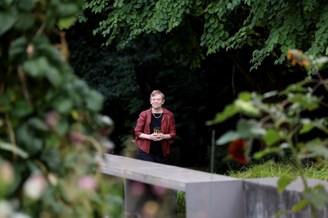 President Mast on campus trees.jpeg