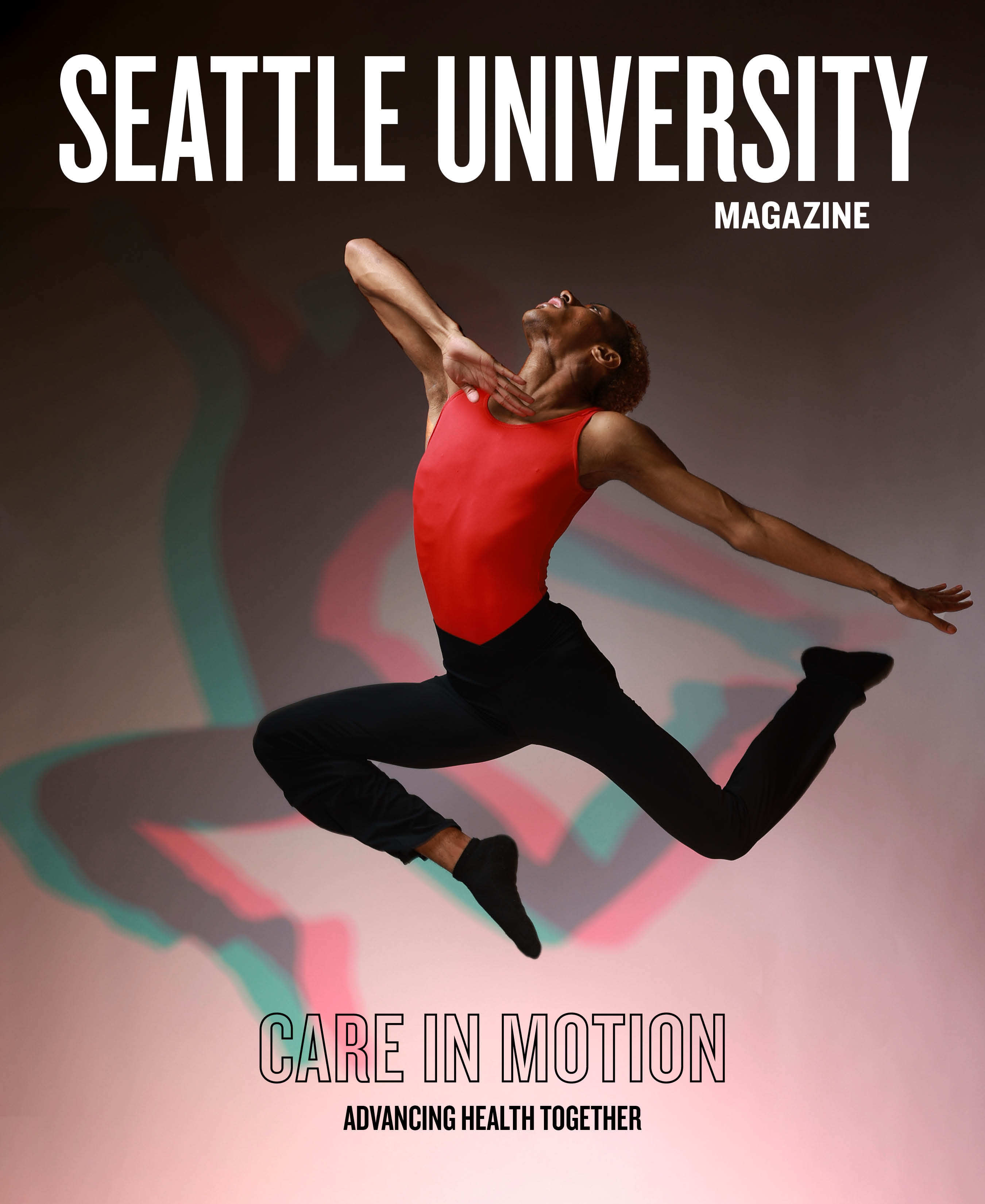 A dancer poses on the front cover the Fall 2025 Seattle University Magazine