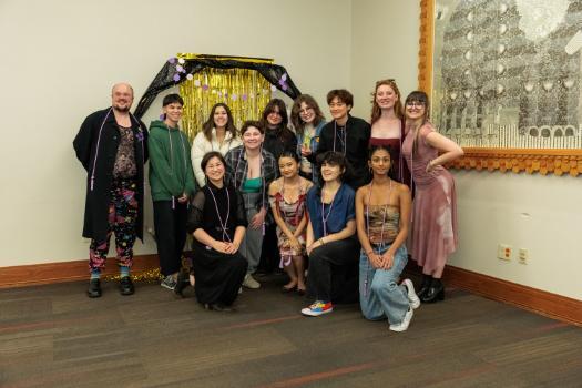 Image of graduating students at the lavender celebration