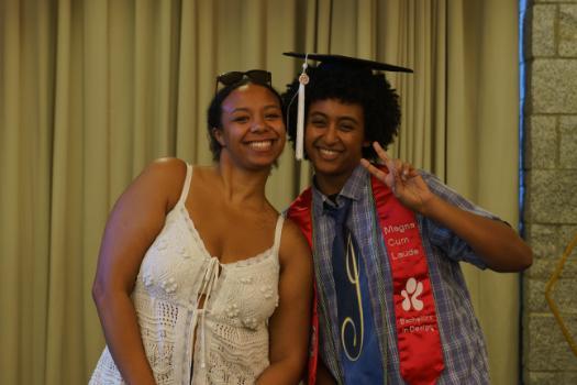 Image of students at graduating students of color celebration