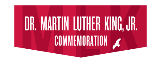 Logo that says Dr. Martin Luther King, Jr. Commemoration