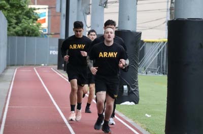 Cadets running