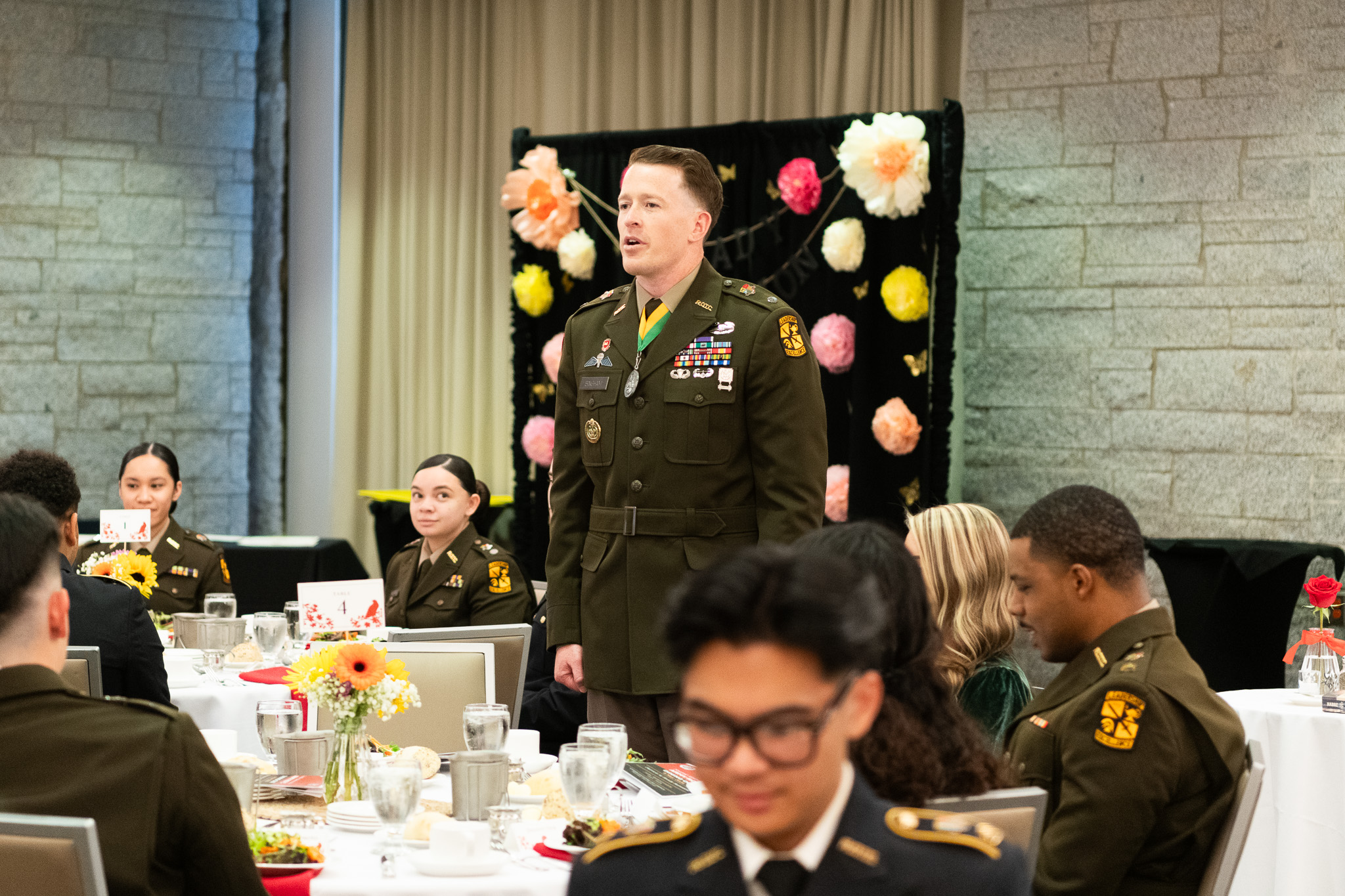 Cadet in uniform standing