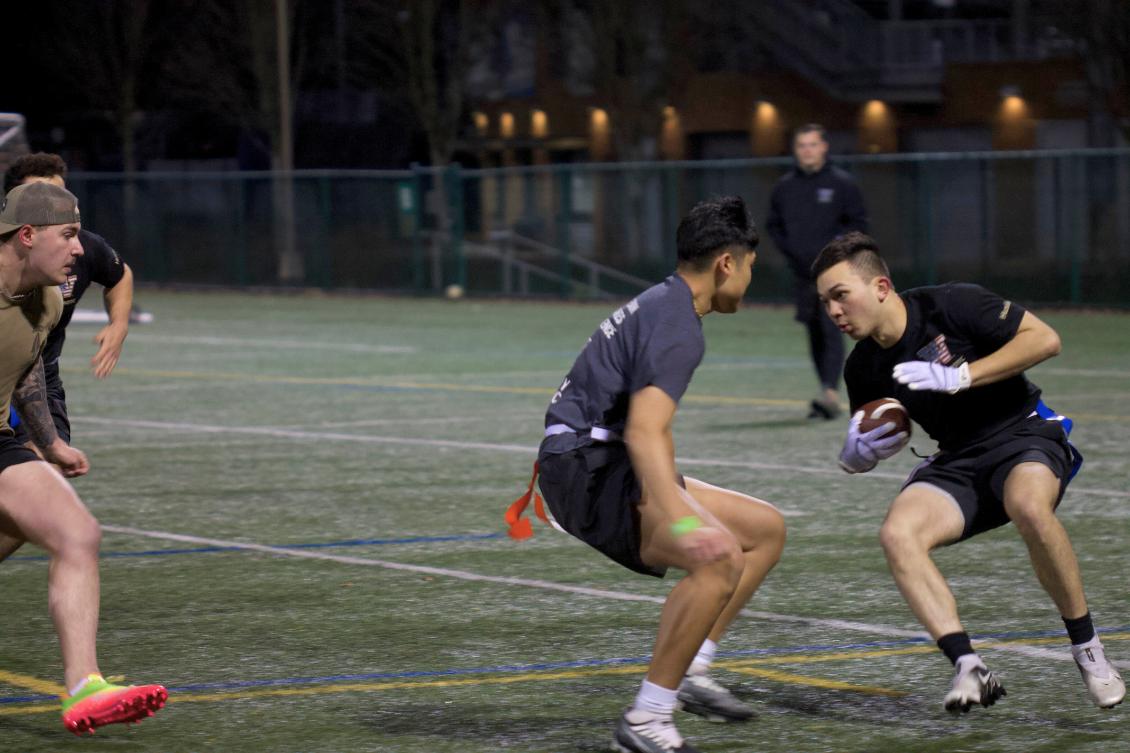 Action flag football Cadets