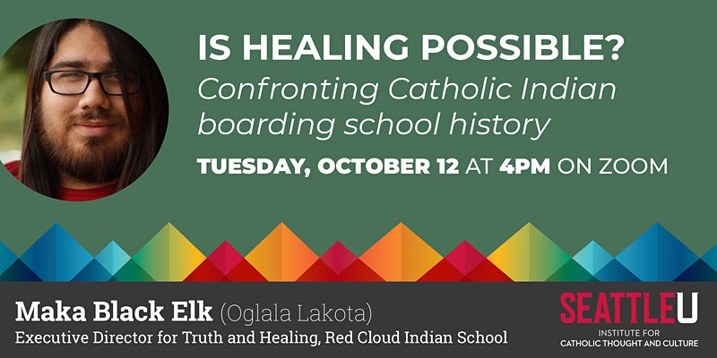 Event flyer for discussion on Indian boarding schools