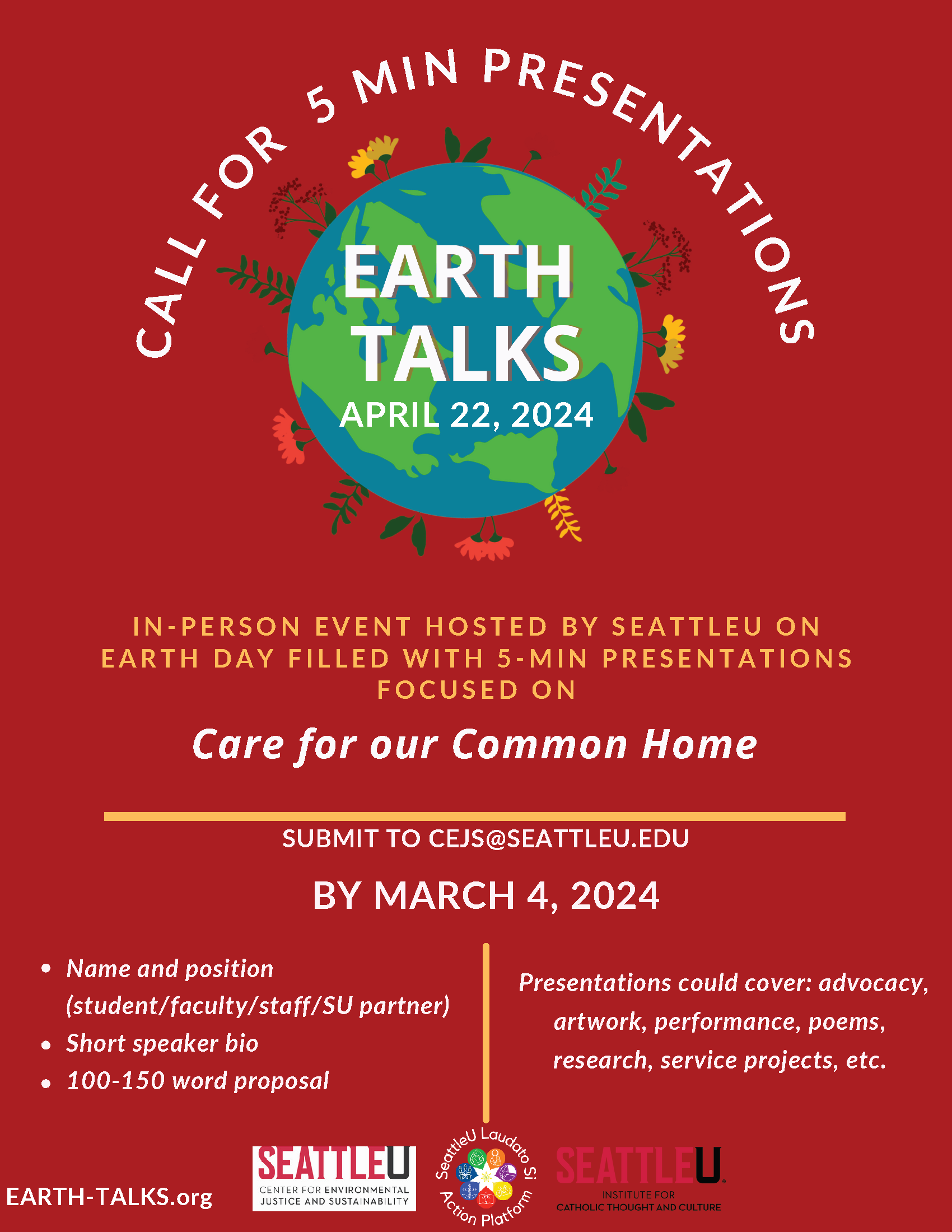 Earth Talks 2024 Call for Presentations