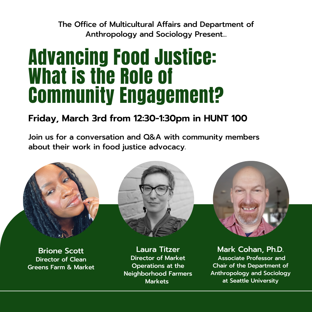 March 3 Food Justice Panel