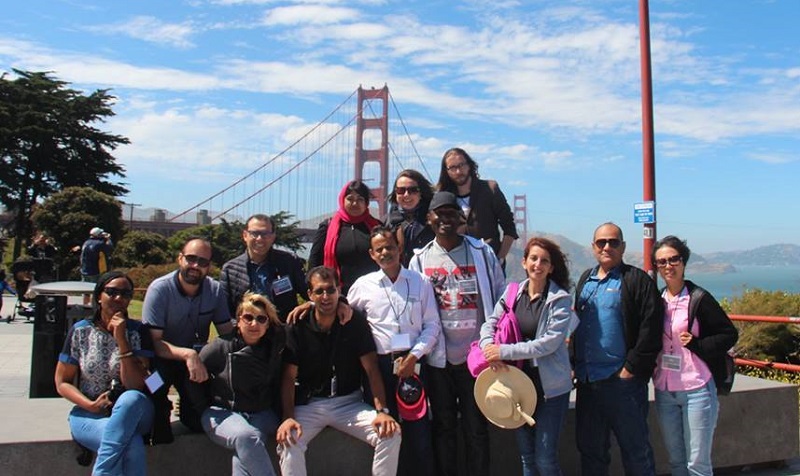 2017 SUSI Participants with the Golden Gate Bridge