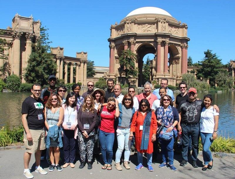 2017 SUSI participants at the Palace of Fine Arts in San Francisco