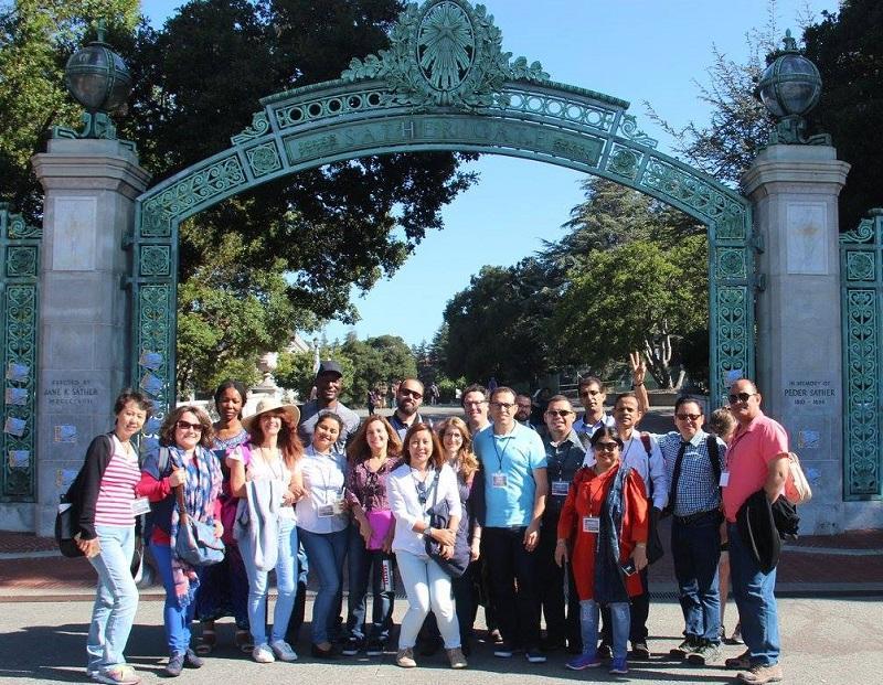 2017 SUSI participants at the Sather Gate, University of California, Berkeley