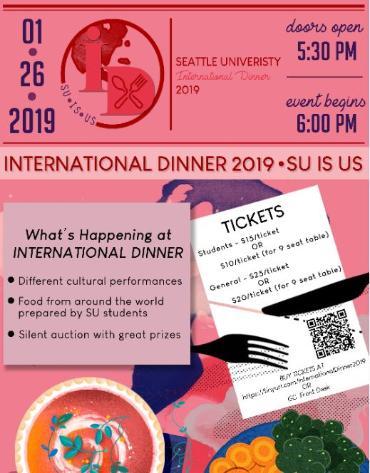 International Dinner 2019 Flyer