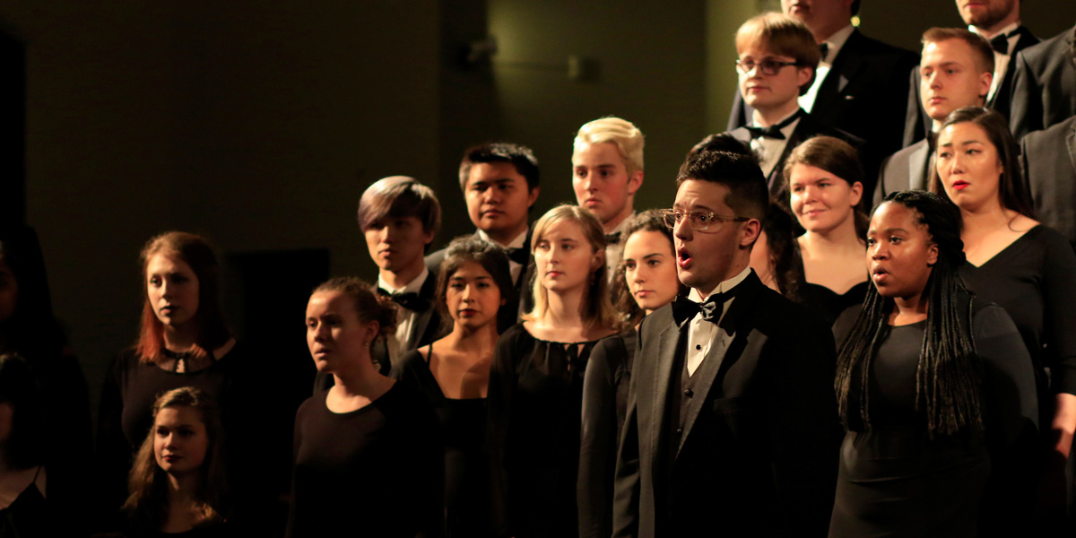 Seattle U Choir performing