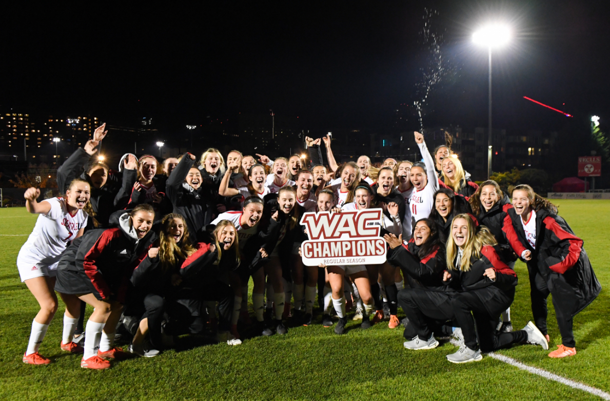 Women's soccer team won the WAC regular season title