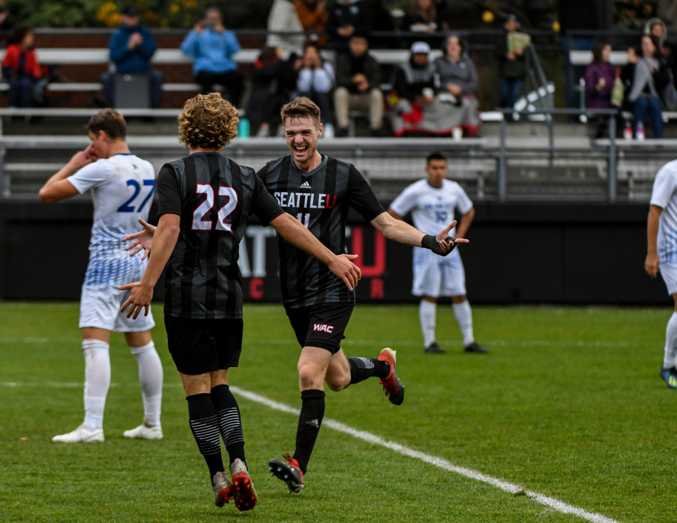 Men's soccer clinched the WAC regular season title