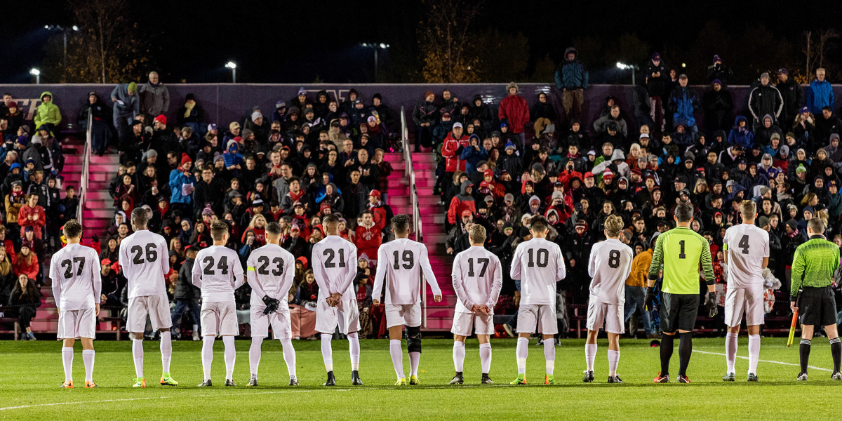 Seattle U Men's Soccer Team and the crowd