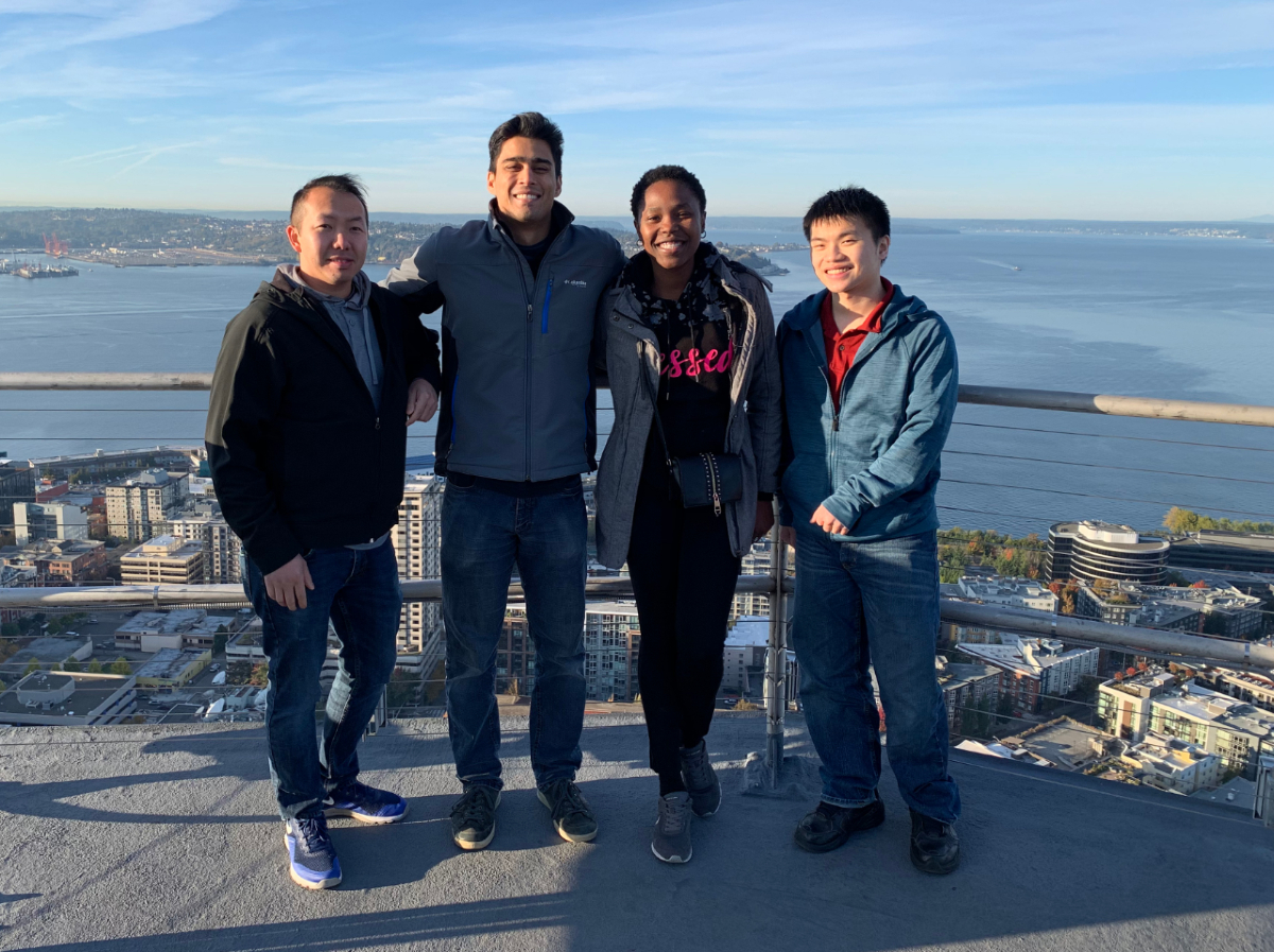 Members of the Space Needle student project team