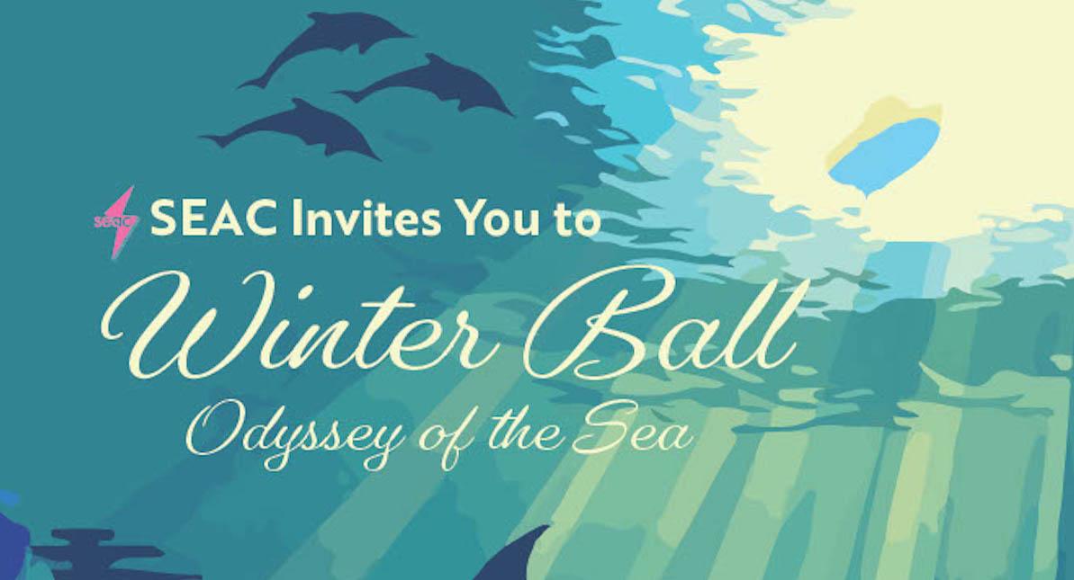 A graphic featuring the Winter Ball design.