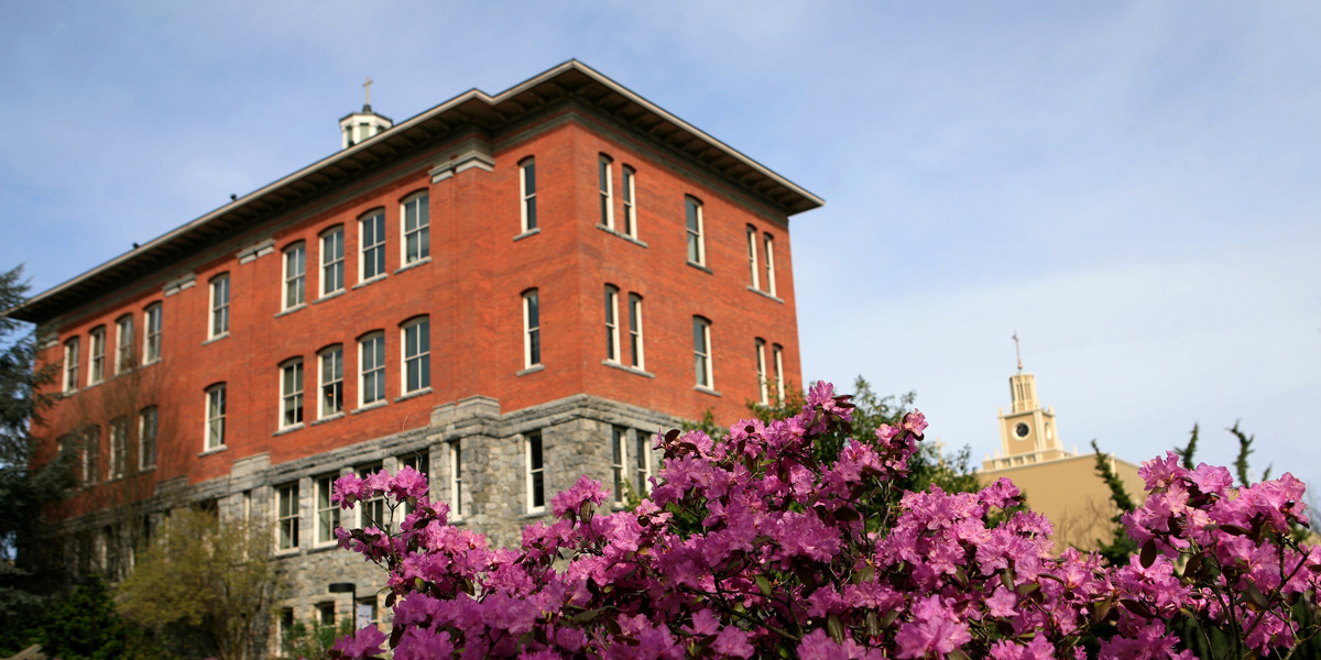 Garrand Building in the Spring