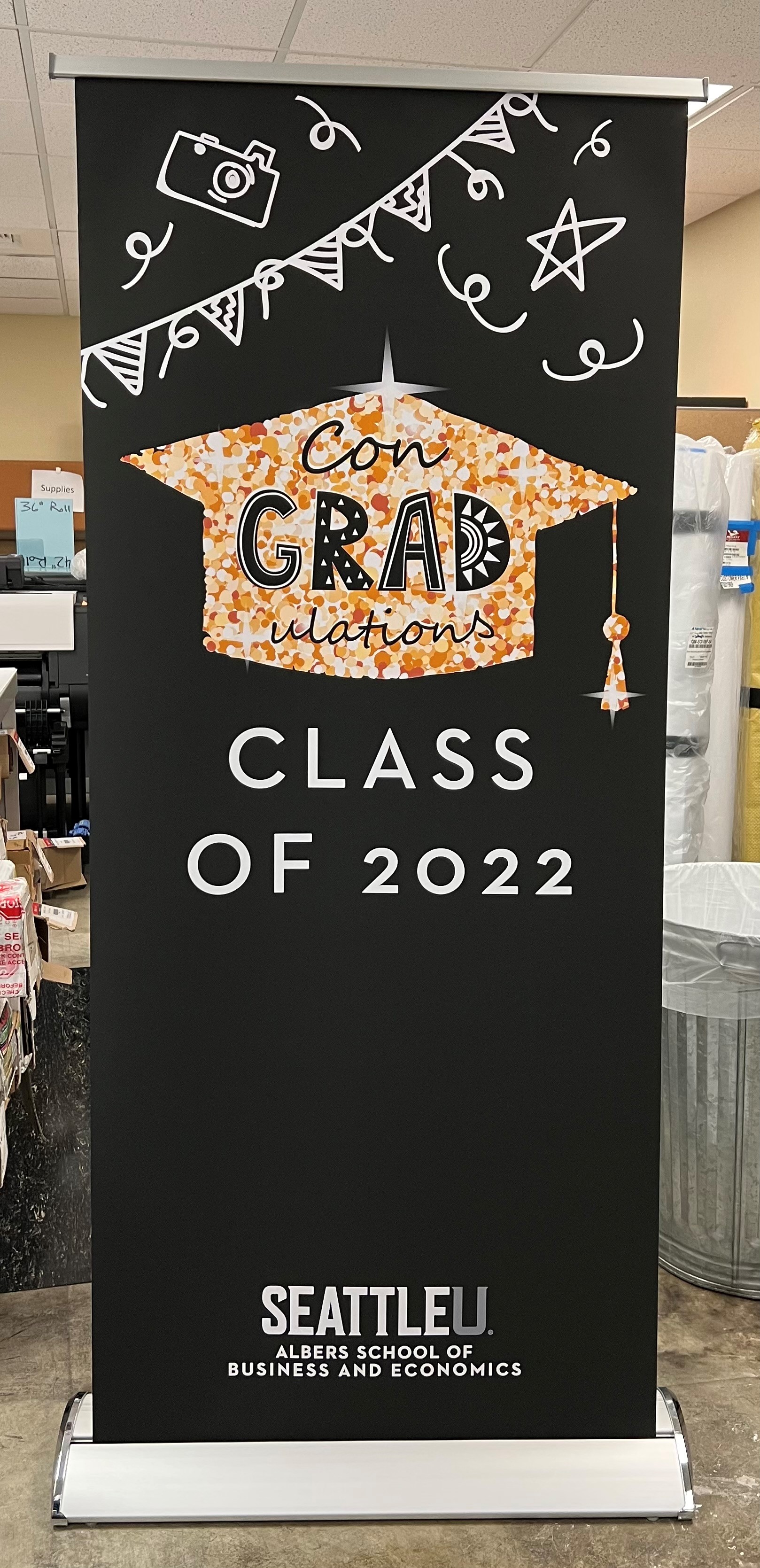 Albers Banner Stand-Graduation 2022 