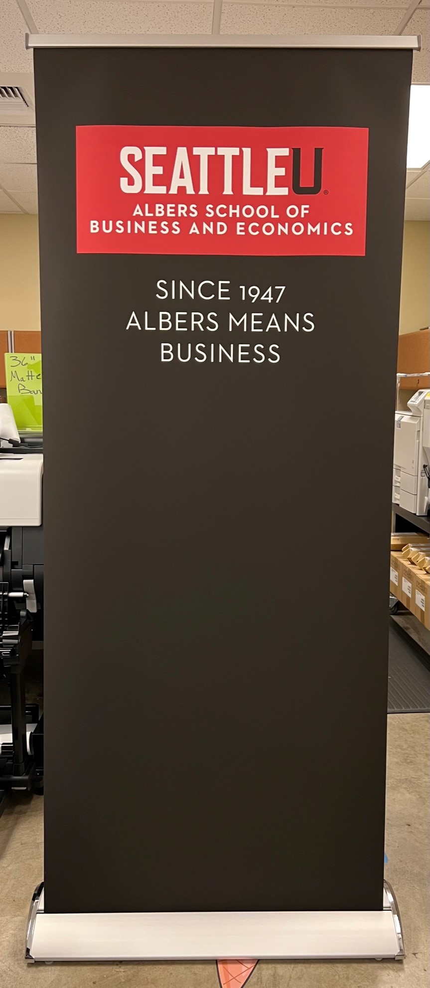 Albers Banner Stand Replacement Banner