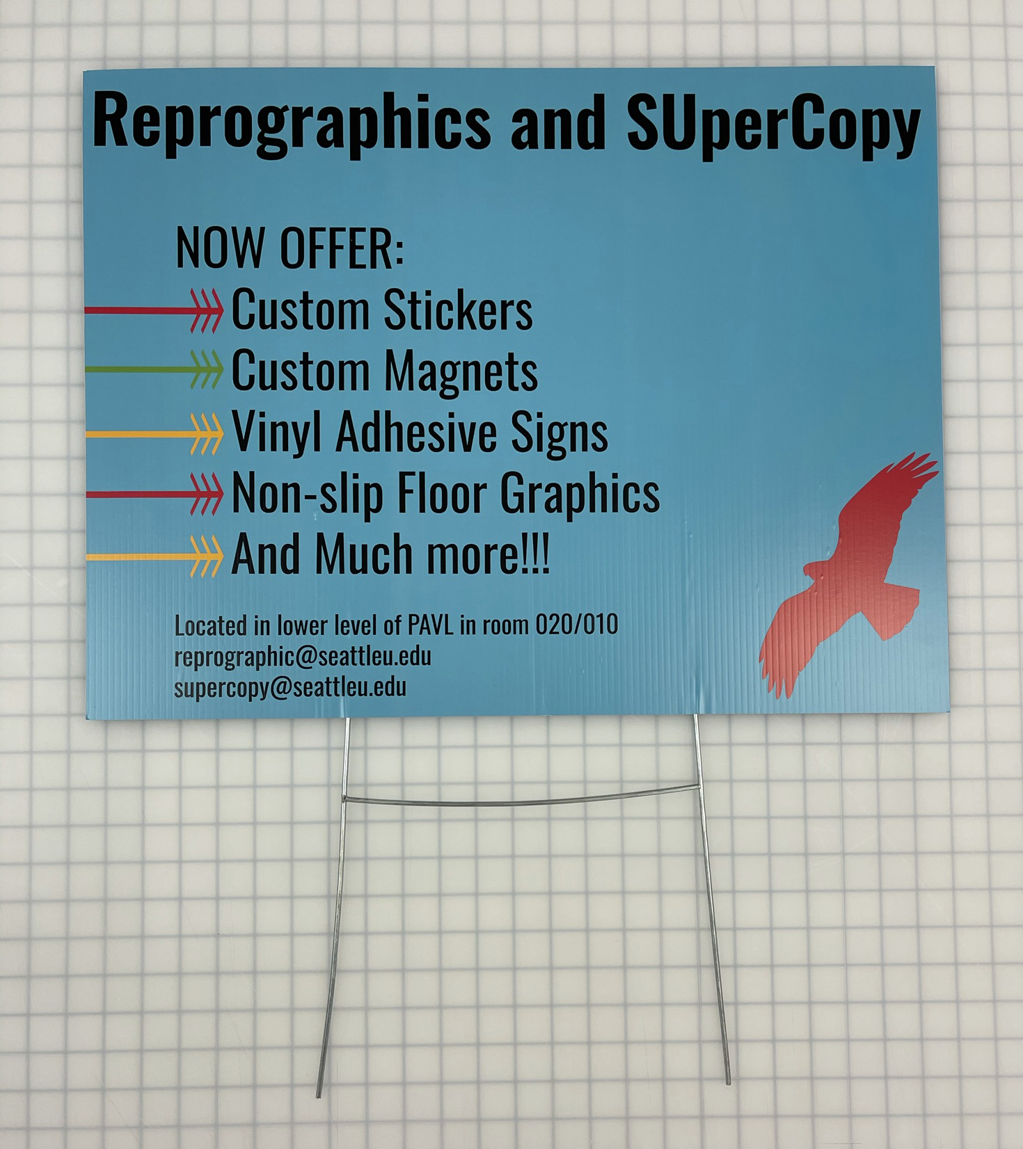 Reprographic Services 18x24 Coroplast Sign 