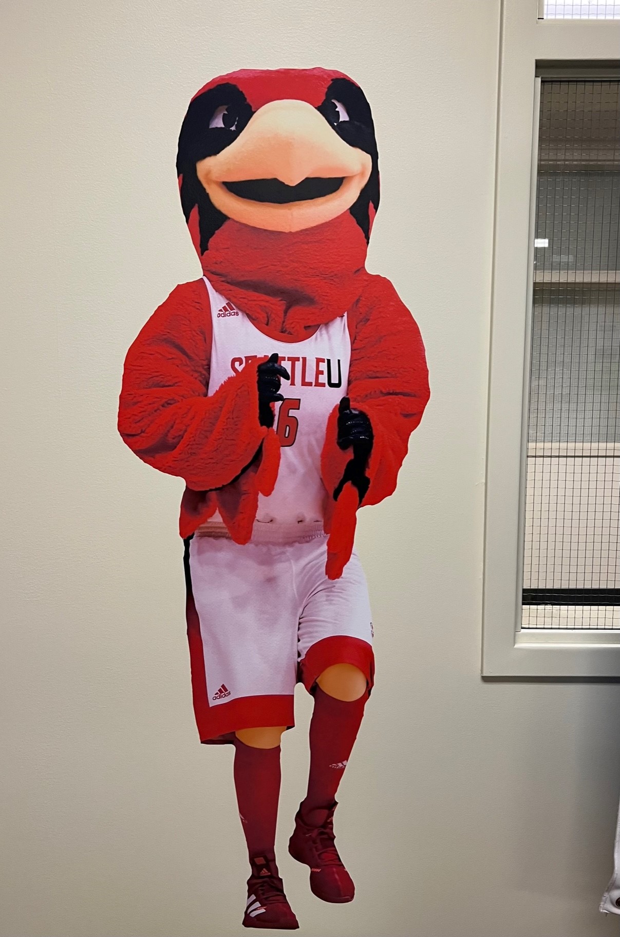 Rudy the Redhawk Wall Graphic